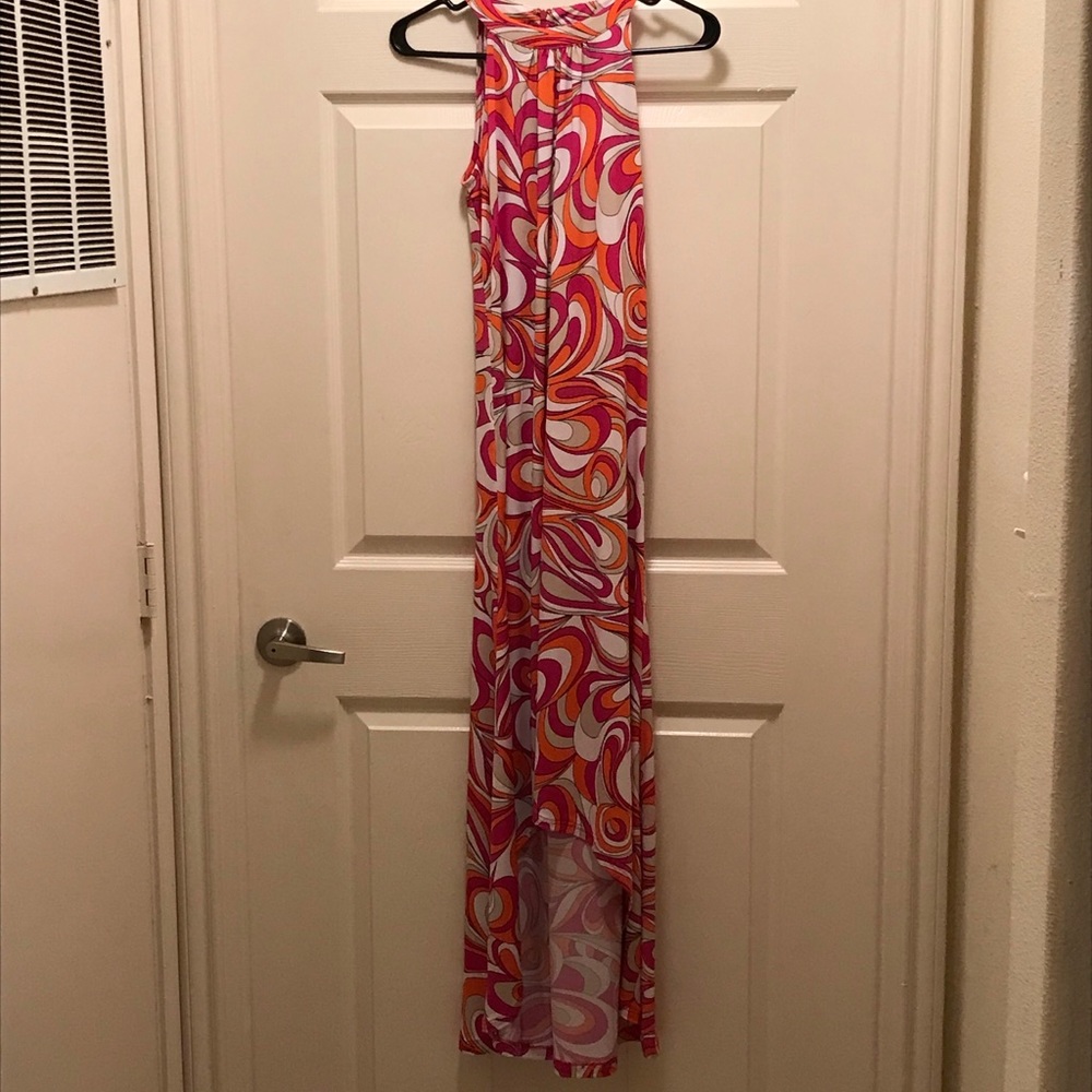 Michael Kors Multi-colored Hi-low Dress, Size XS